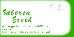 valeria ereth business card